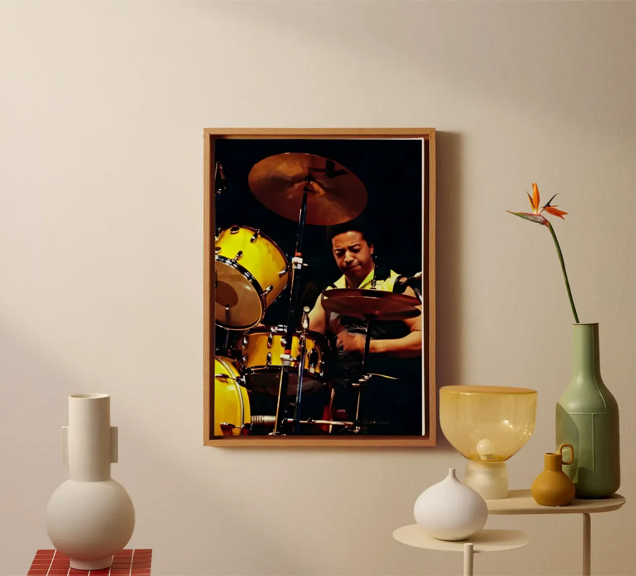 Tony Williams tela con Cornice a cassetta da Low poly art