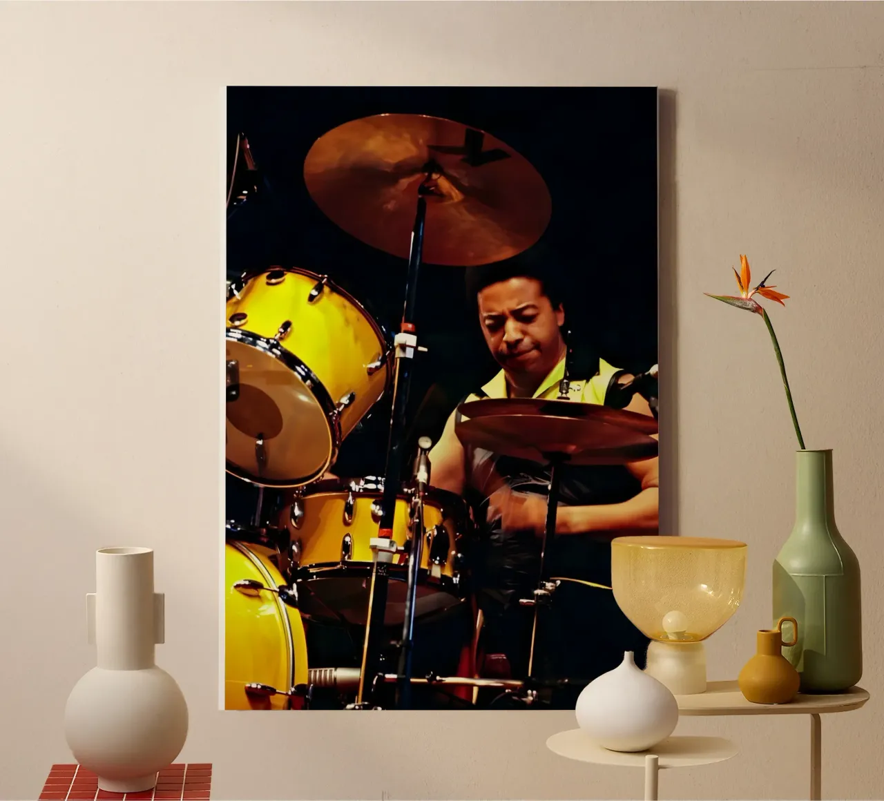 Tony Williams tela con Cornice a cassetta da Low poly art