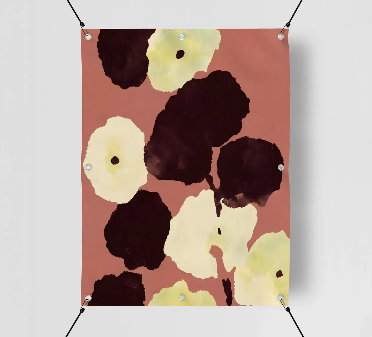 Elegant Abstract Flowers telo in pvc da Gypsy Galleria