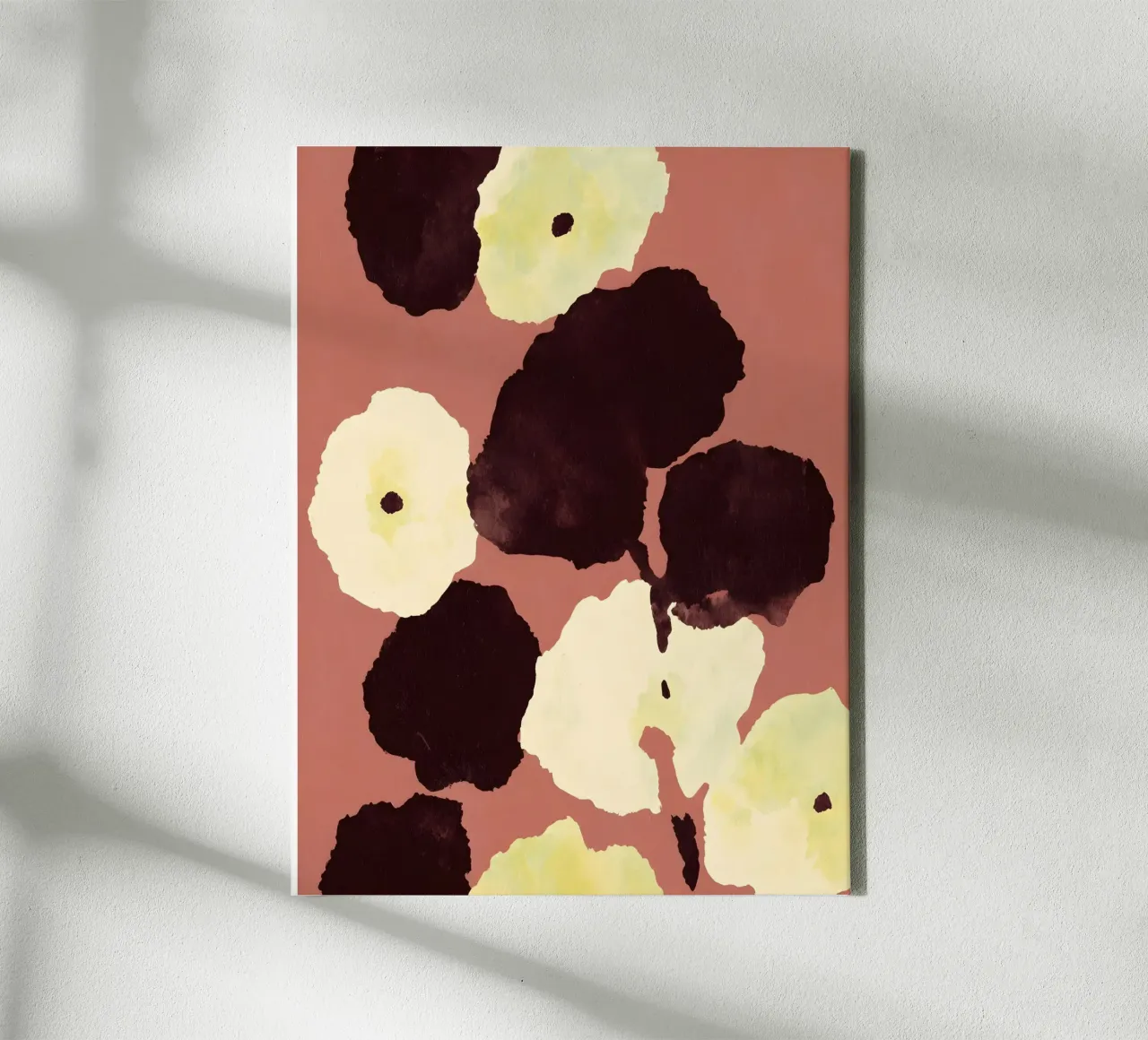 Elegant Abstract Flowers tela con Cornice a cassetta da Gypsy Galleria