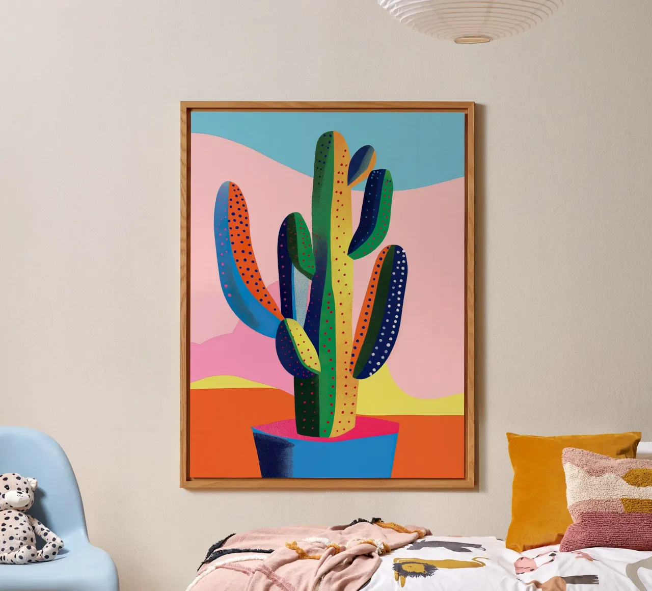 Simple Decorative Cactus alluminio dibond da Leonard Barreiro