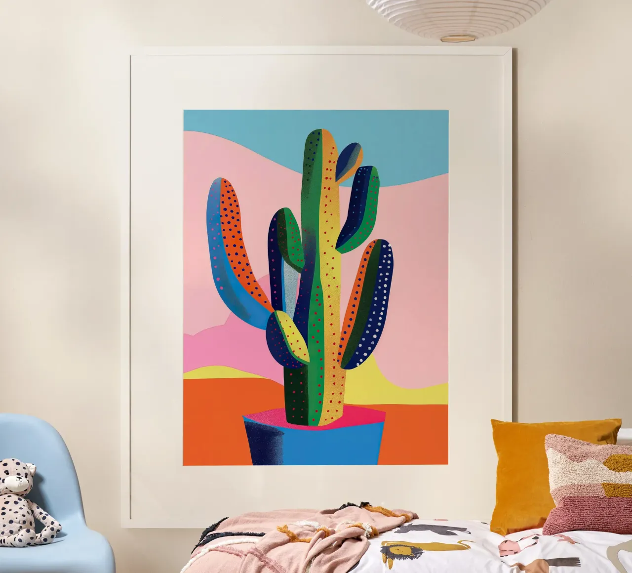 Simple Decorative Cactus poster con telaio in plastica da Leonard Barreiro