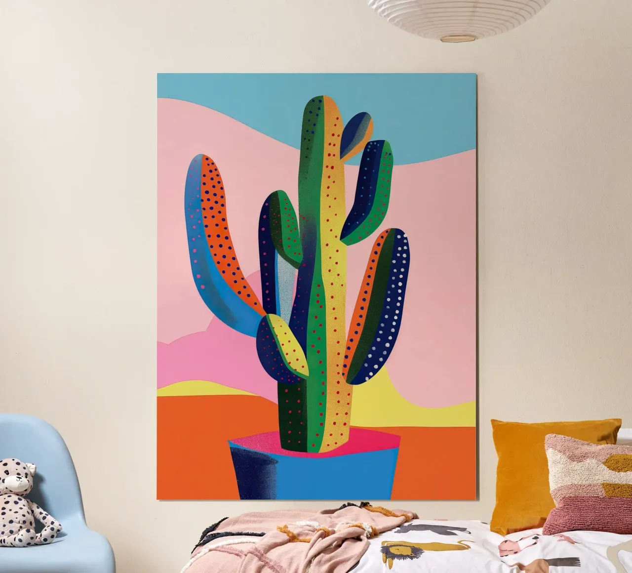 Simple Decorative Cactus poster con telaio in plastica da Leonard Barreiro