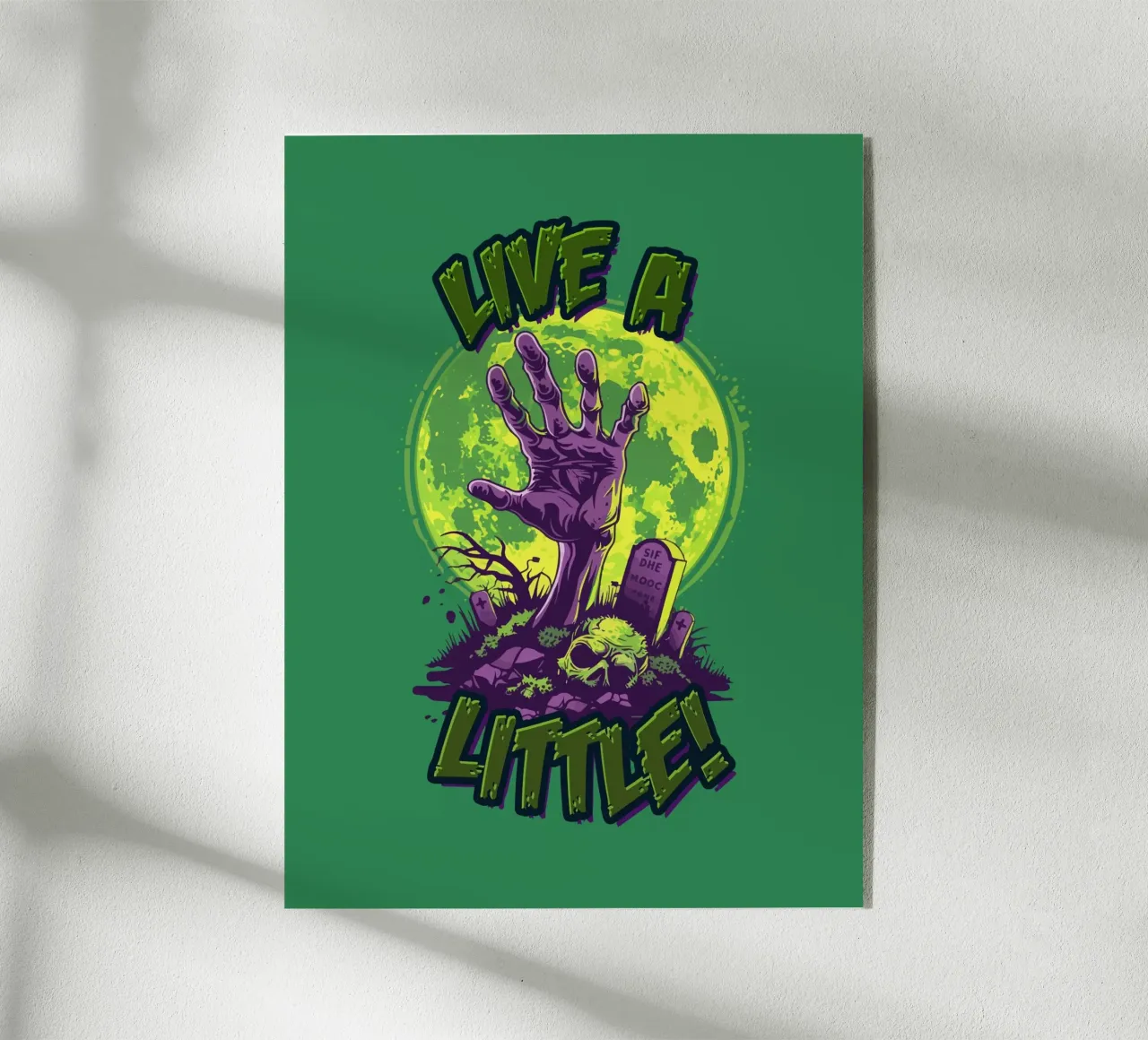 Live a Little plexiglass da Too Graphic