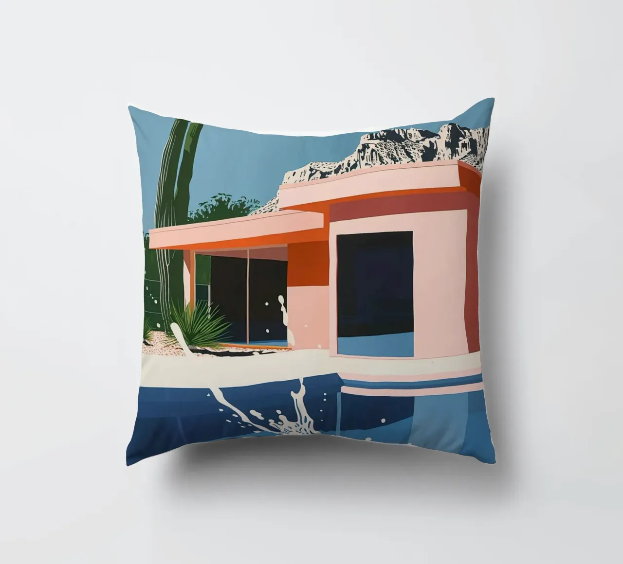 Splash in Pool cuscino da Leonard Barreiro