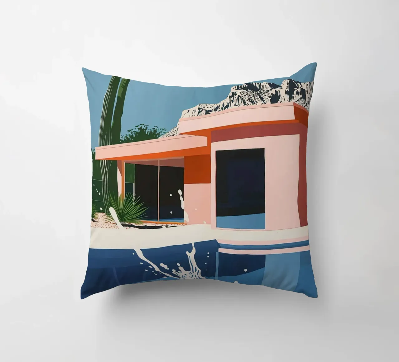 Splash in Pool cuscino da Leonard Barreiro