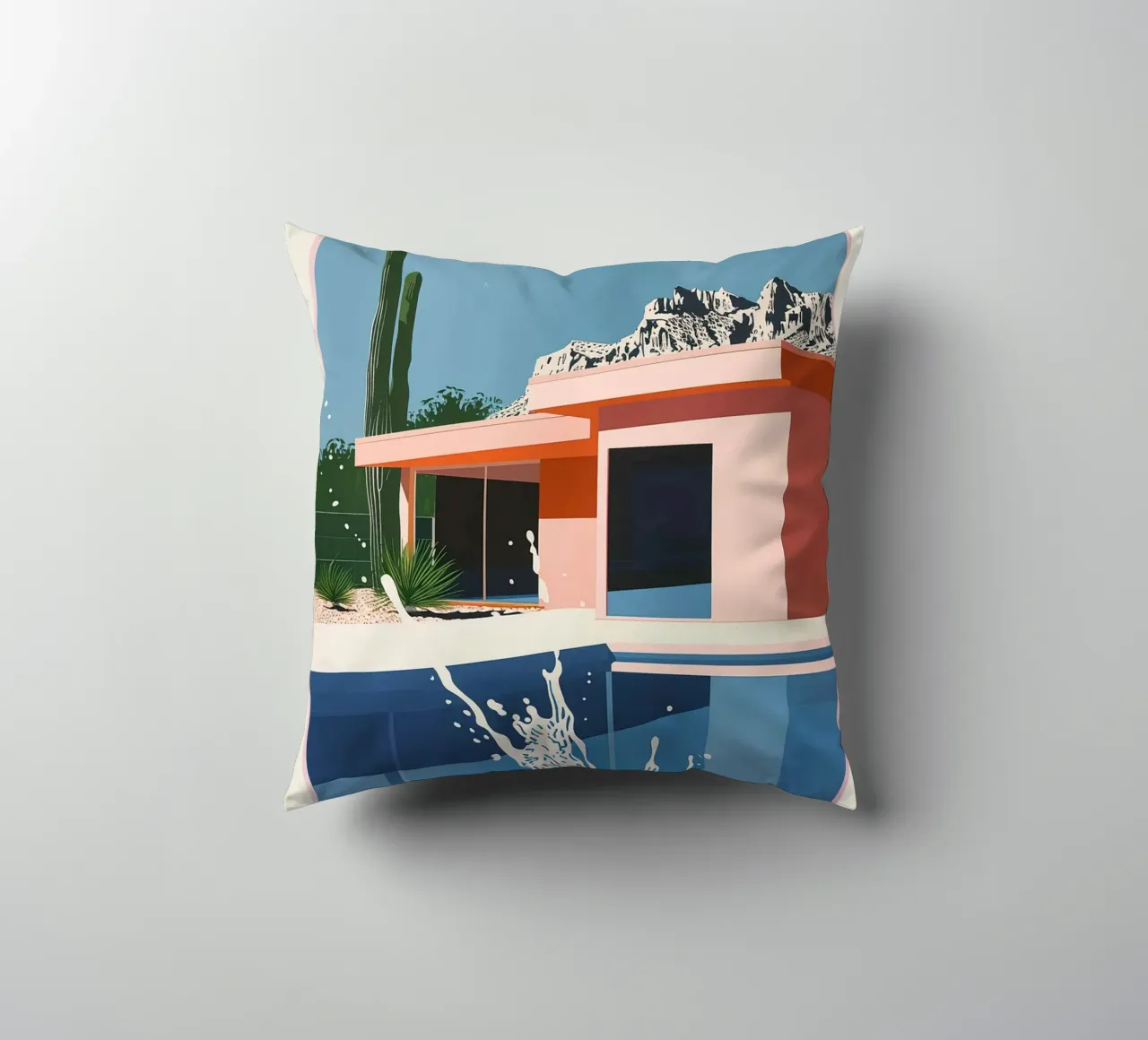 Splash in Pool cuscino da Leonard Barreiro