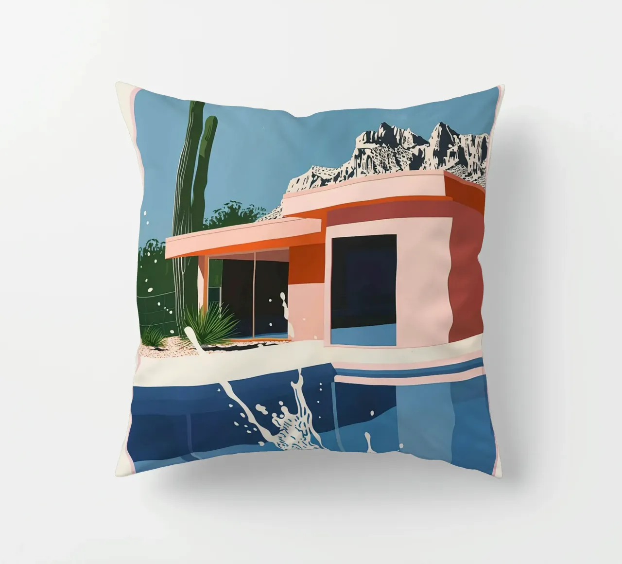 Splash in Pool cuscino da Leonard Barreiro