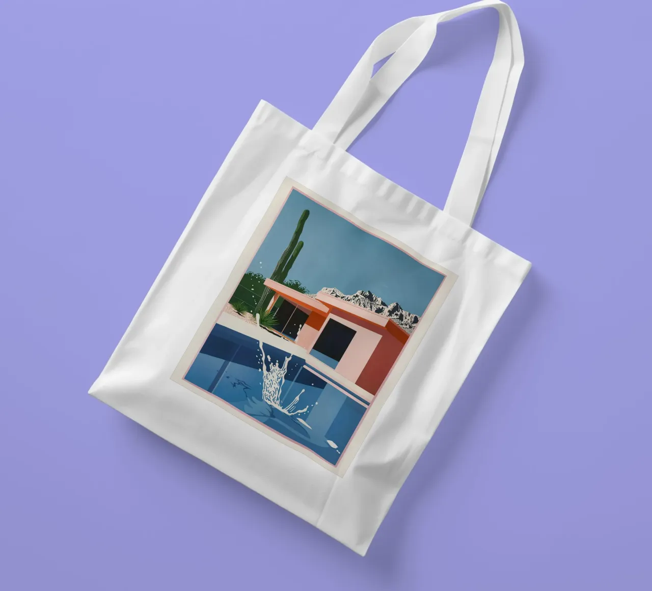 Splash in Pool borsa in juta da Leonard Barreiro