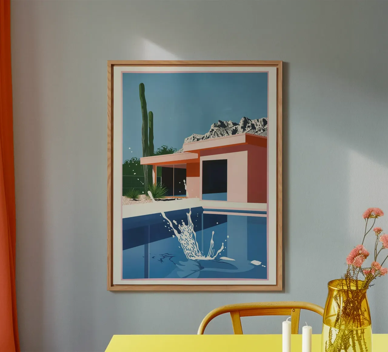 Splash in Pool alluminio dibond da Leonard Barreiro