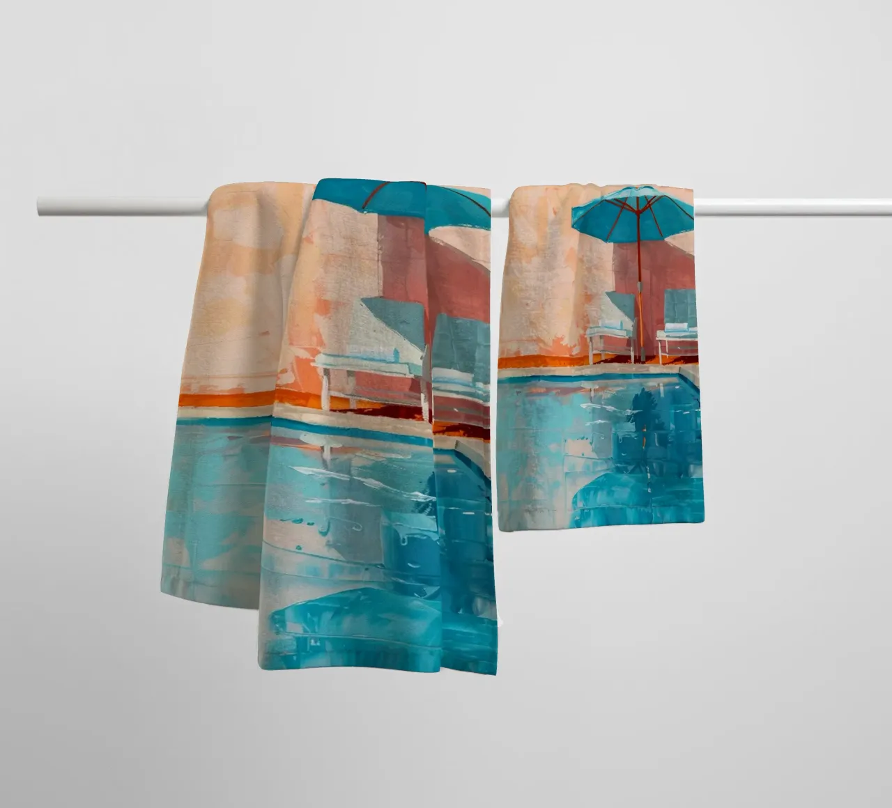 Sunset Serenity asciugamano da bagno da Mosaic Dialogue