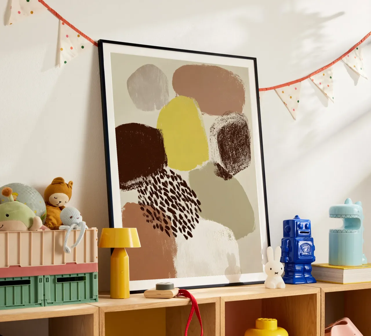 Elegant Organic Shapes poster con telaio in alluminio da Gypsy Galleria