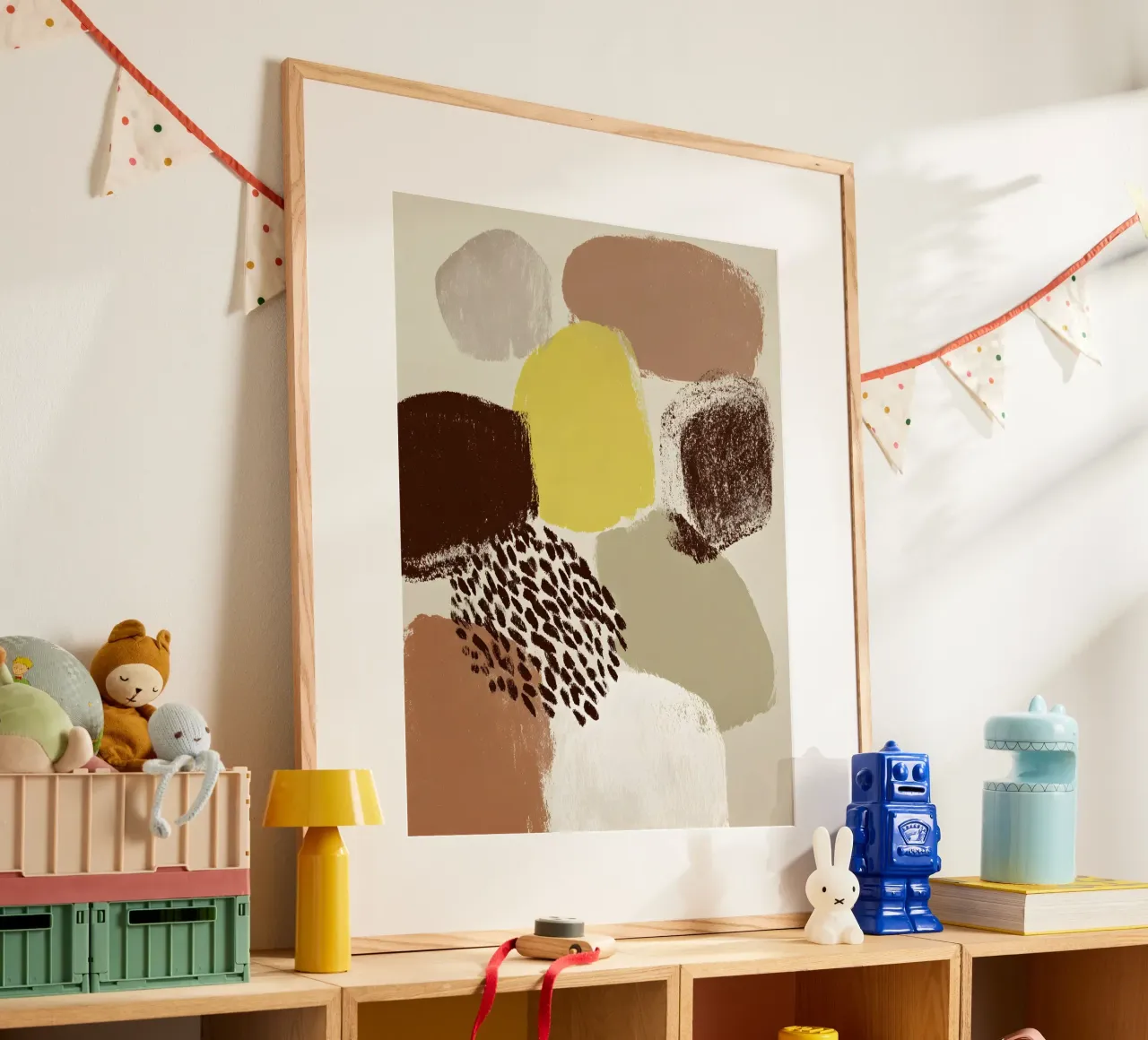 Elegant Organic Shapes poster con telaio in alluminio da Gypsy Galleria