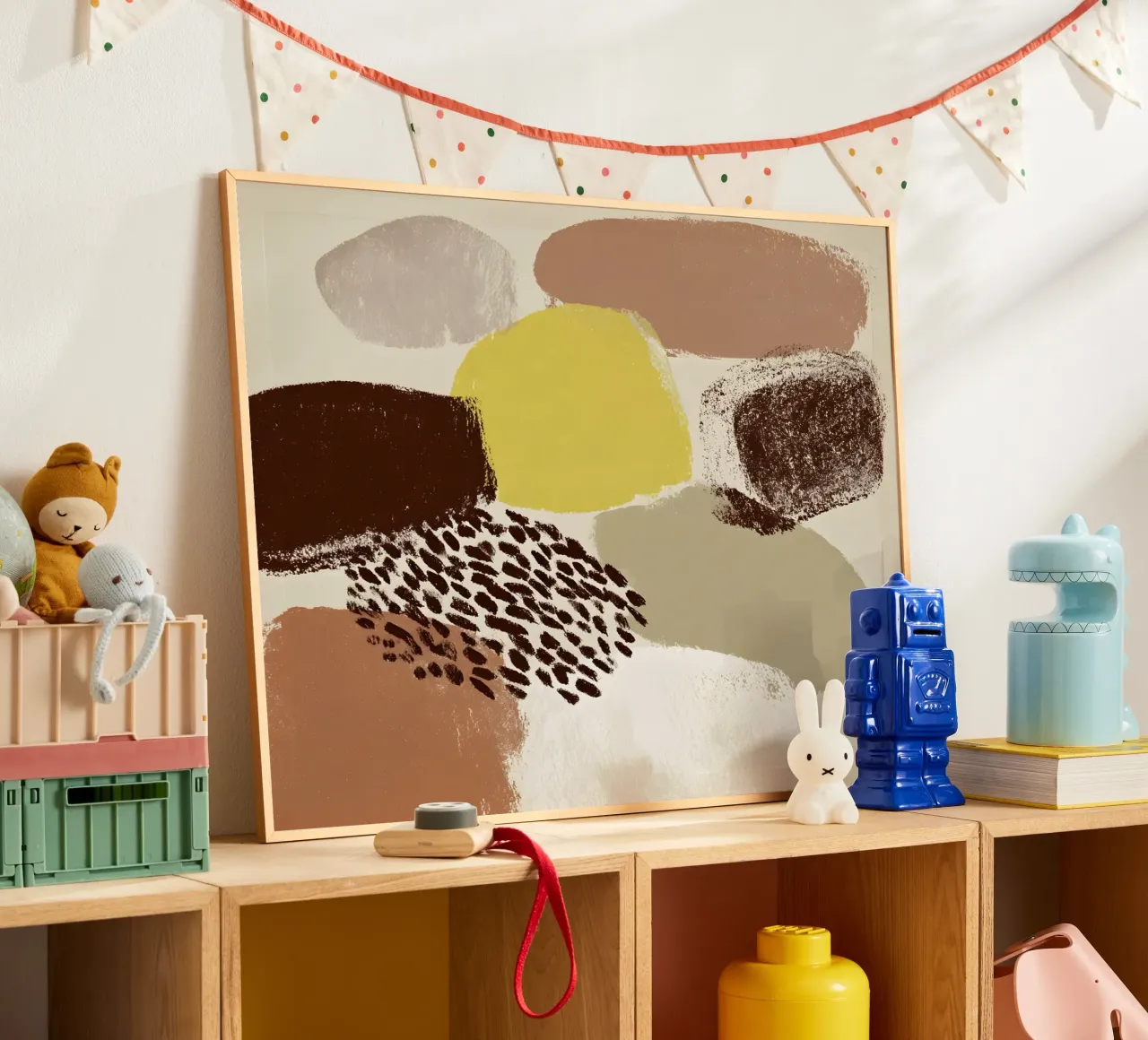 Elegant Organic Shapes poster con telaio in alluminio da Gypsy Galleria