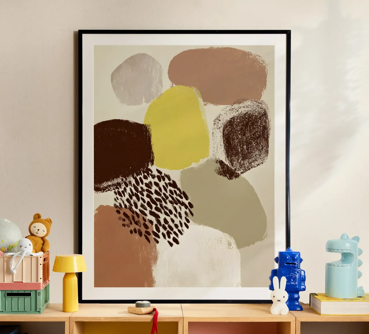 Elegant Organic Shapes poster con telaio in alluminio da Gypsy Galleria