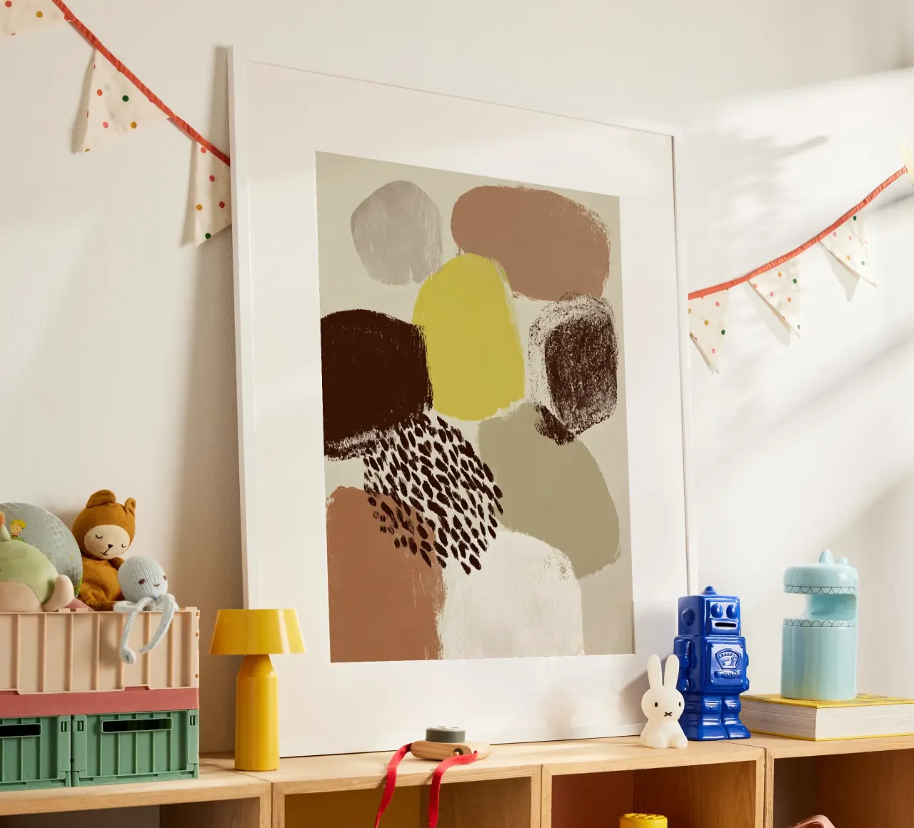 Elegant Organic Shapes poster con telaio in alluminio da Gypsy Galleria