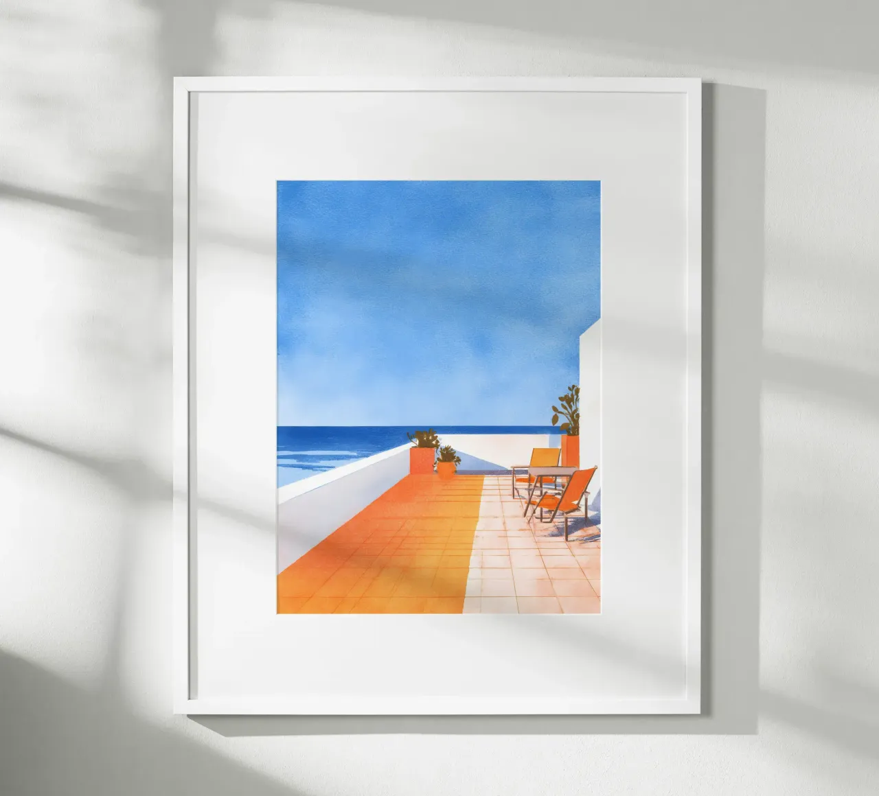 Mediterranean Minimalism poster con telaio in plastica da Gypsy Galleria