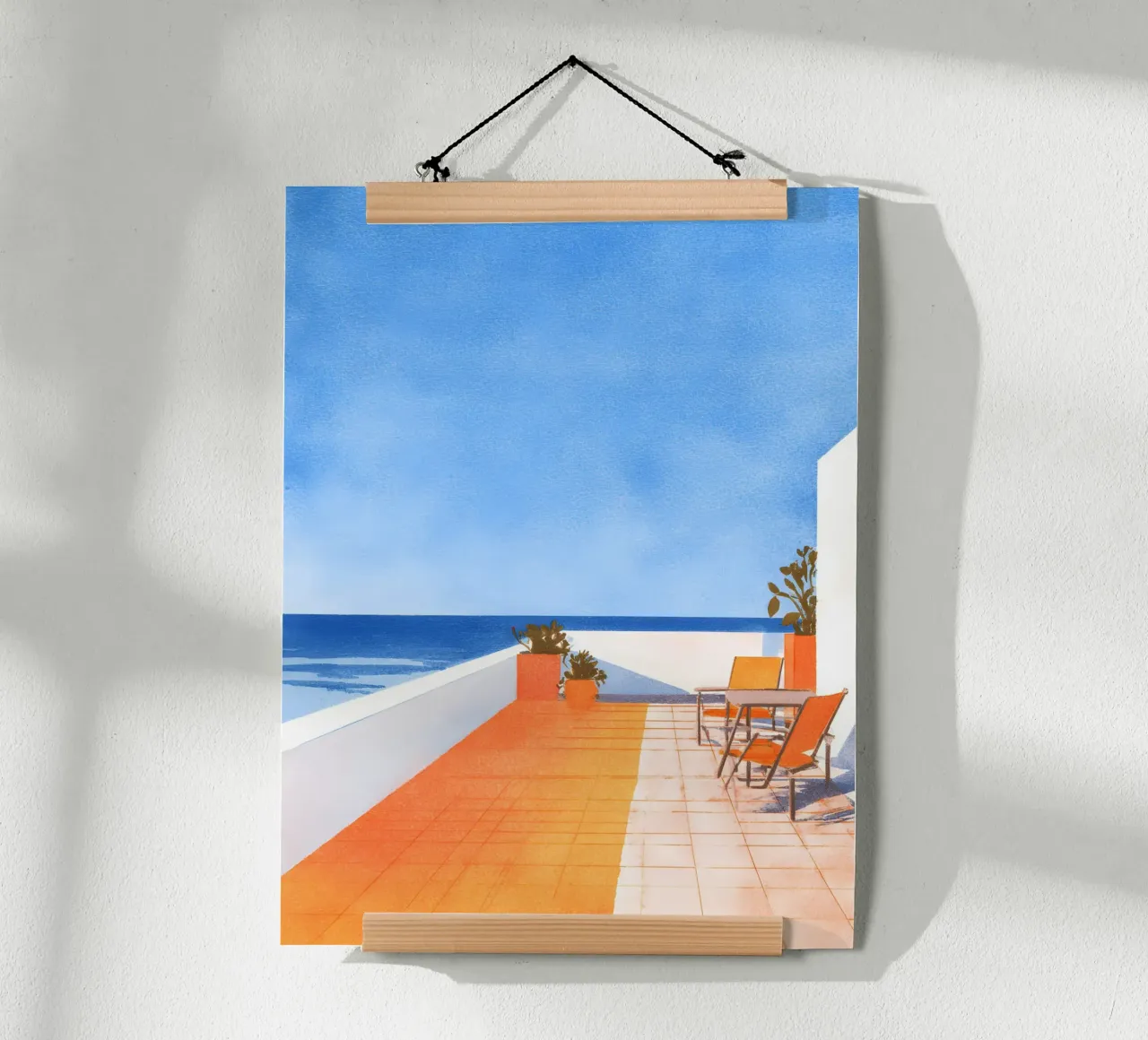 Mediterranean Minimalism poster con telaio in plastica da Gypsy Galleria