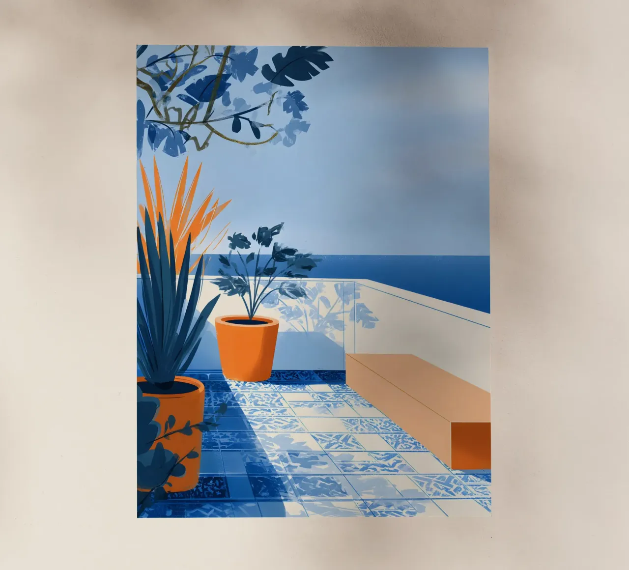 Mediterranean Minimalism pellicola backlit da Gypsy Galleria
