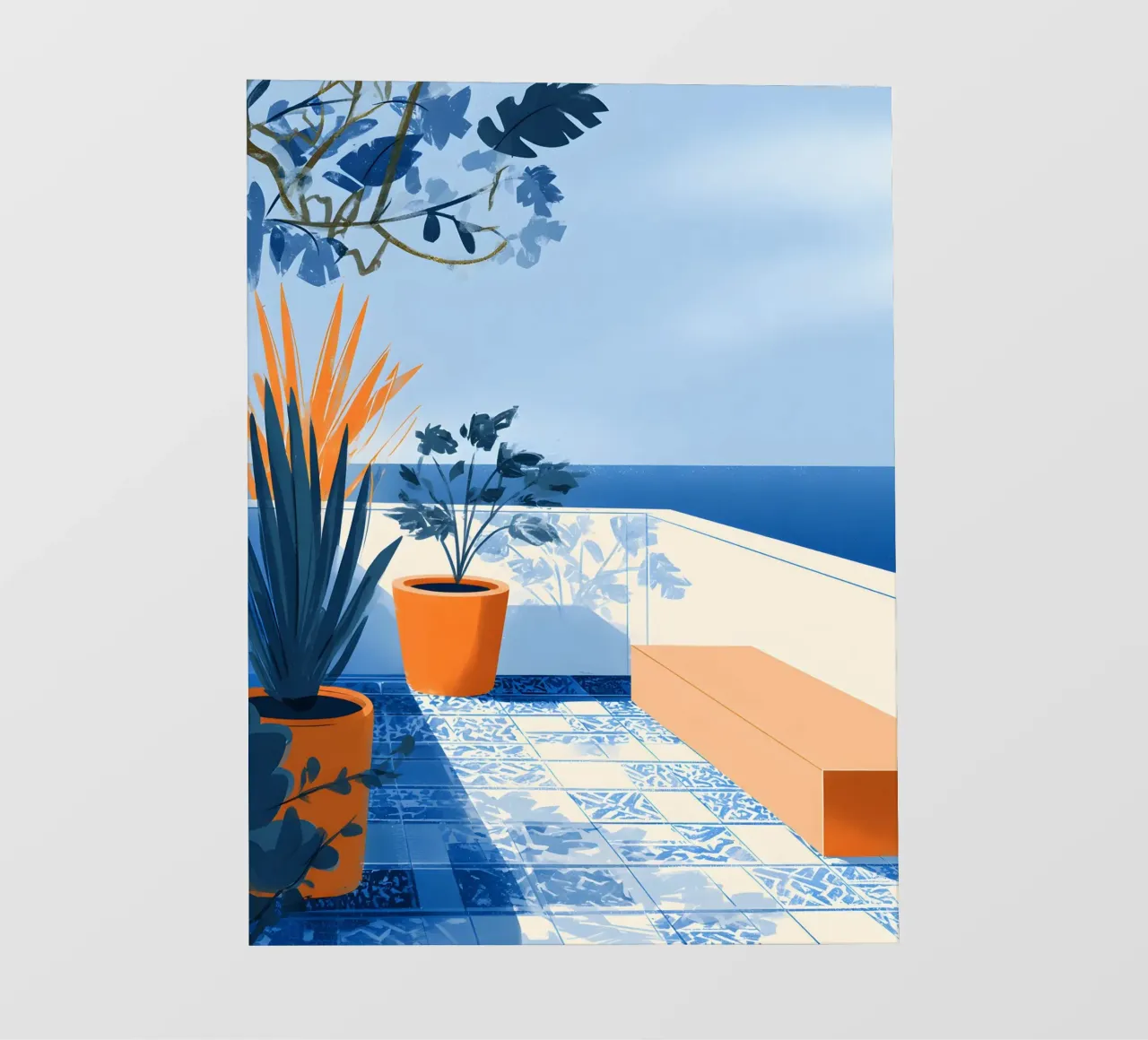 Mediterranean Minimalism telo in pvc da Gypsy Galleria