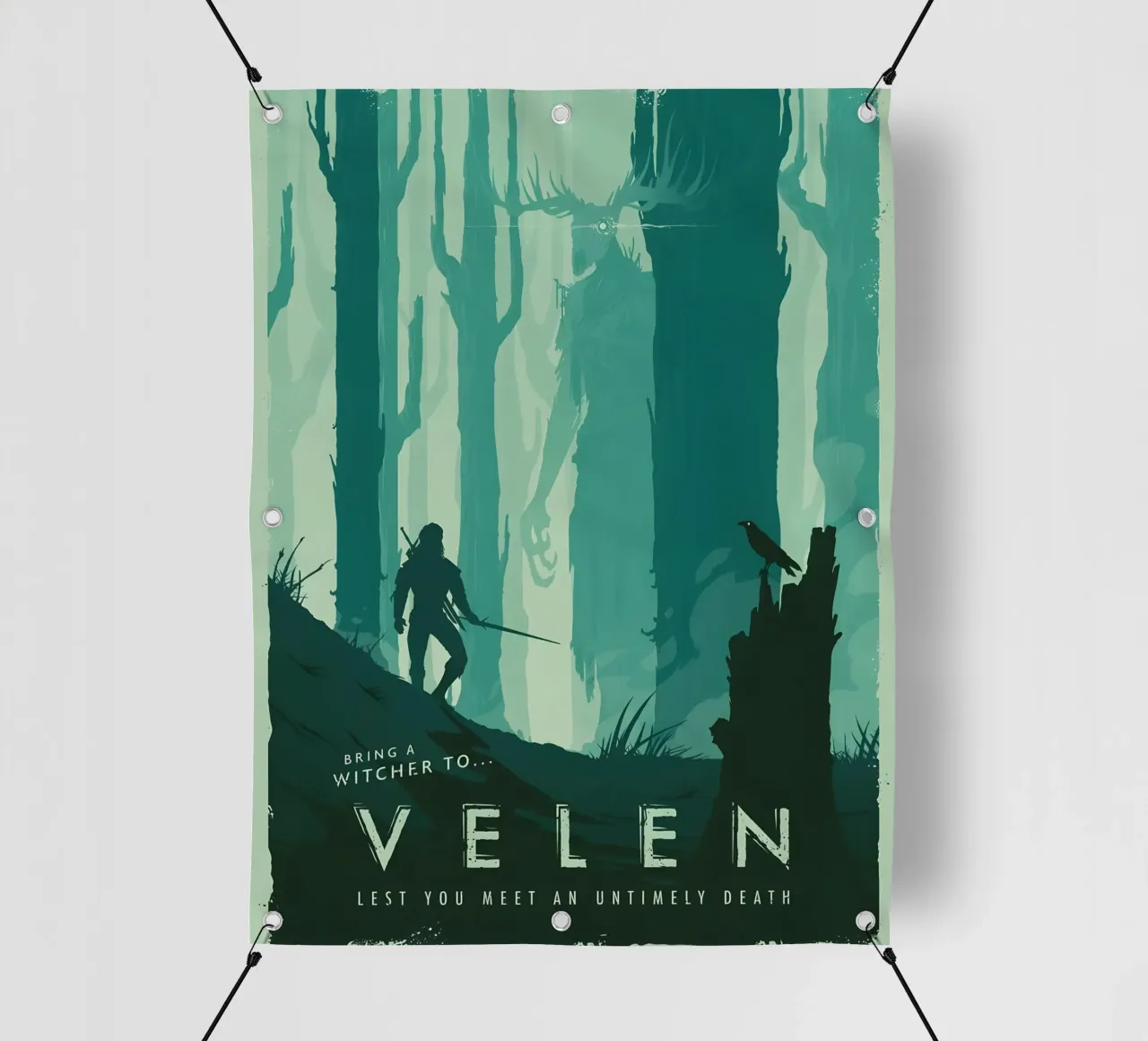 Bring A Witcher To Velen telo in pvc da Robert Hoff