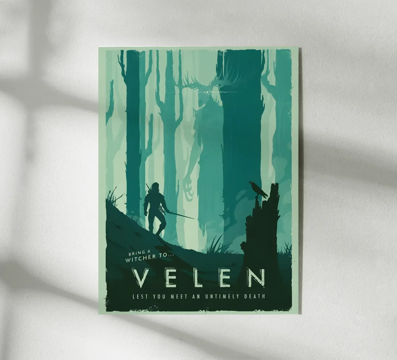 Bring A Witcher To Velen plexiglass da Robert Hoff