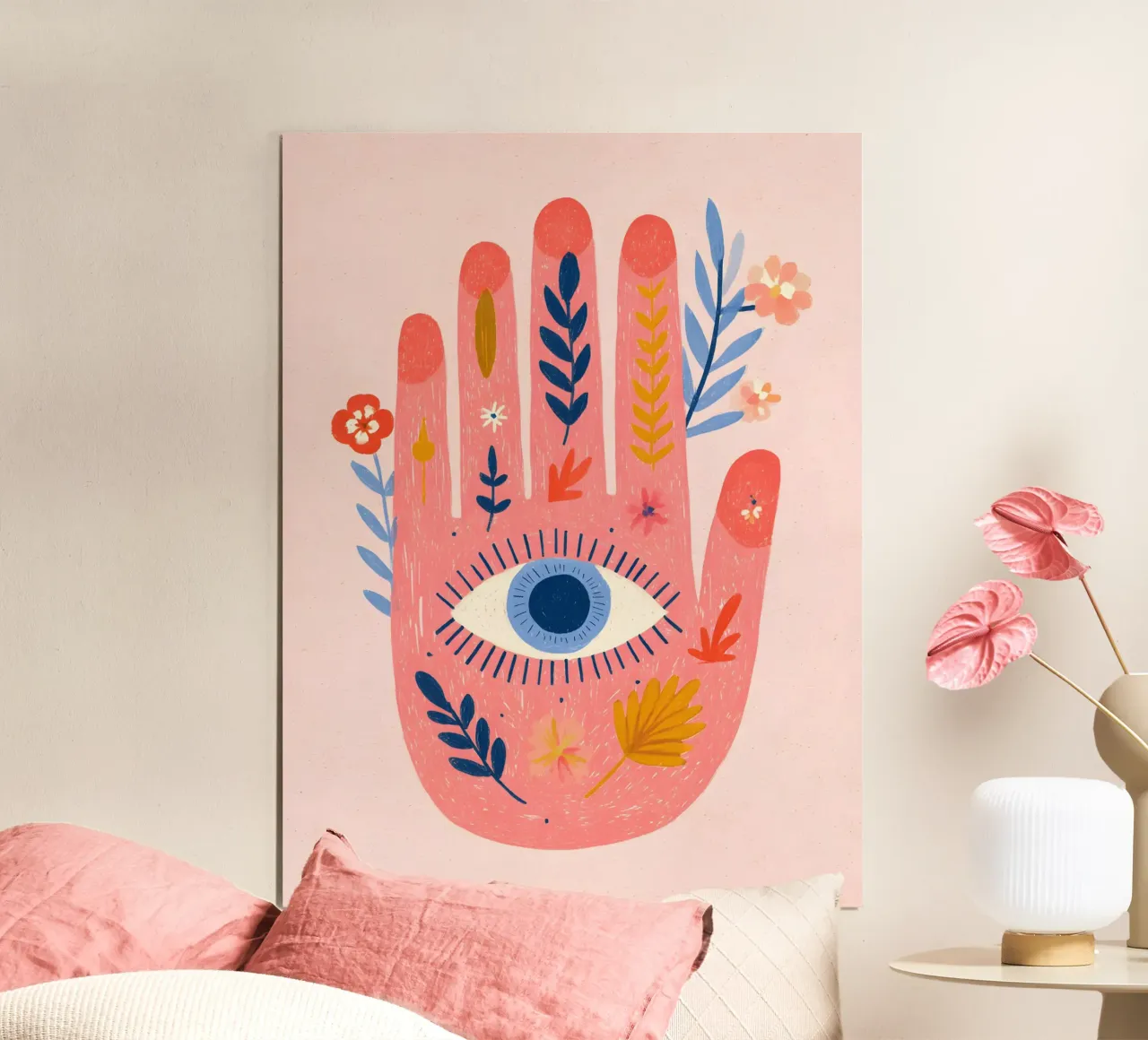 The Magical Hand poster con telaio in alluminio da Gypsy Galleria