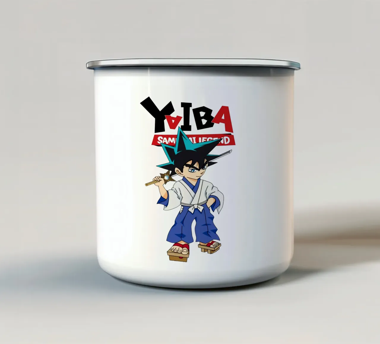 Combattente - Yaiba Kurogane tazza in smalto da https://www.juniqe.com/uk/shop/Henndraws
