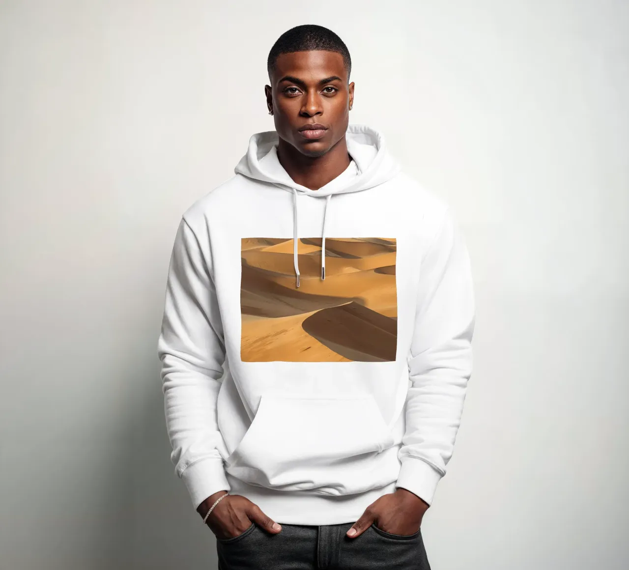 Paesaggio delle dune di sabbia felpa con cappuccio da DesignDoodle