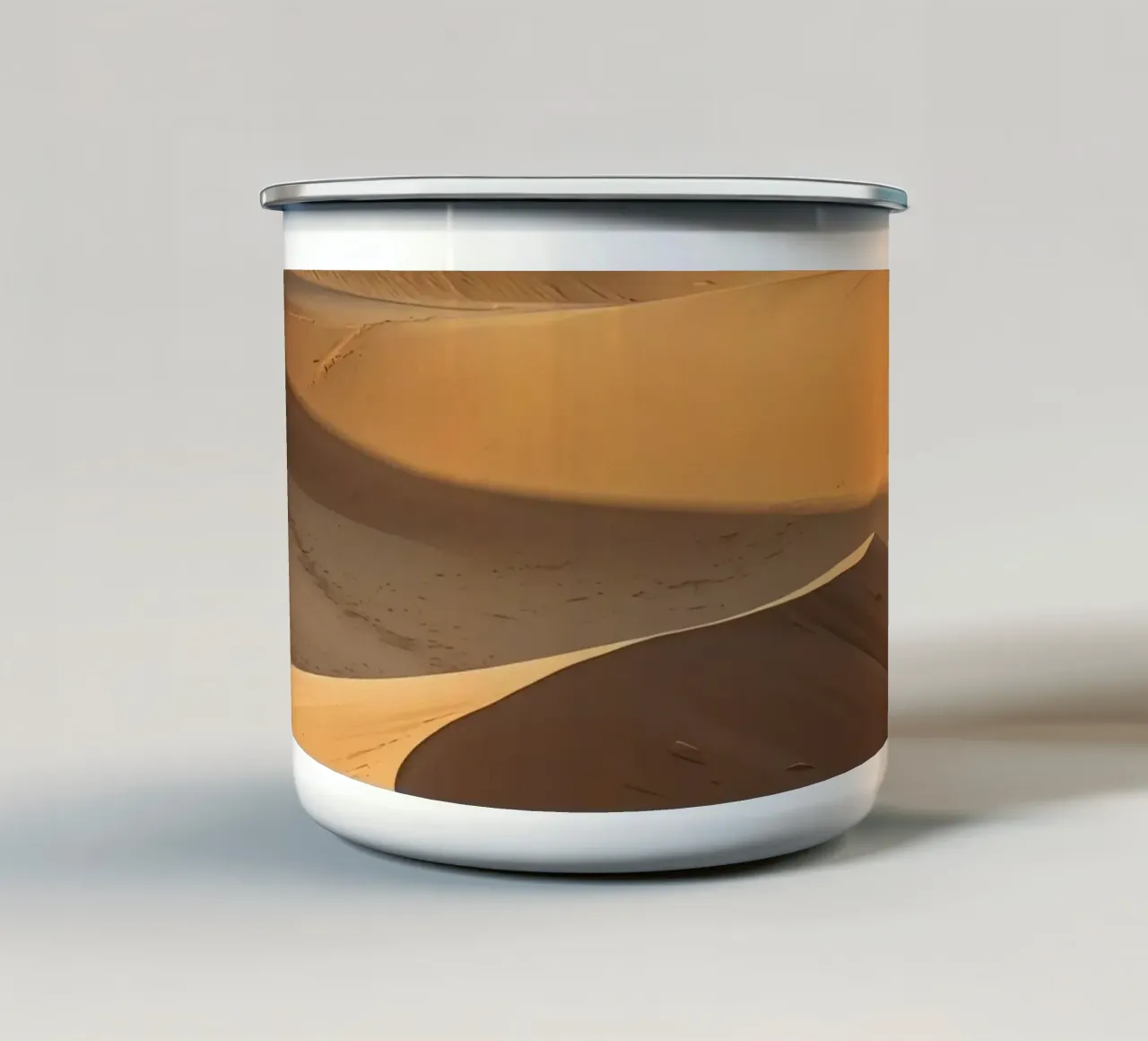 Paesaggio delle dune di sabbia tazza in smalto da DesignDoodle