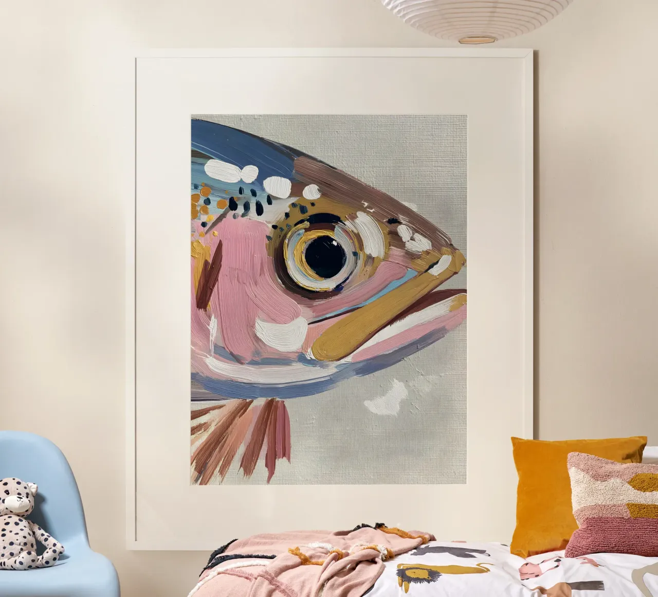 The Fish poster con telaio in alluminio da Gypsy Galleria