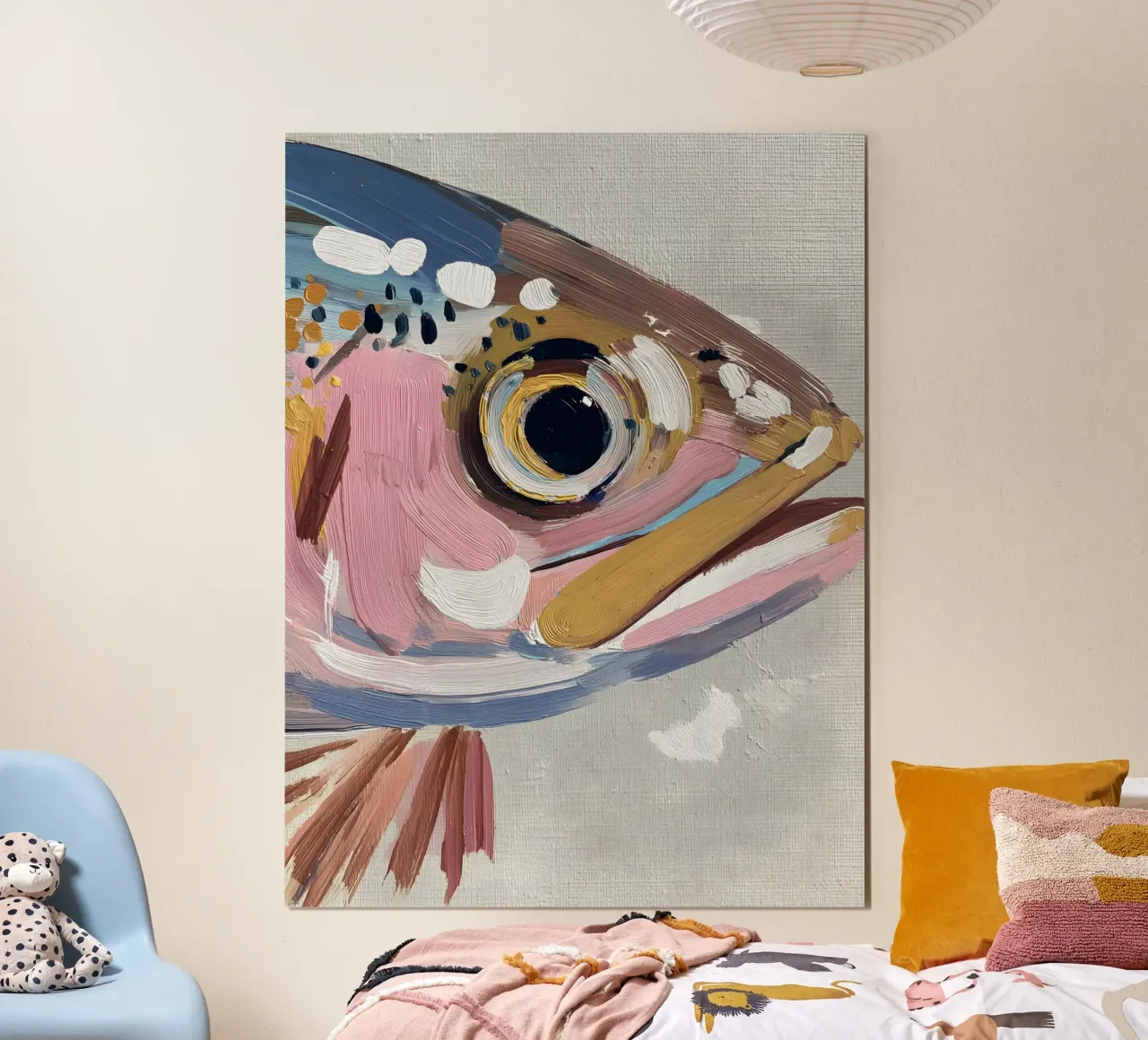 The Fish poster con telaio in alluminio da Gypsy Galleria