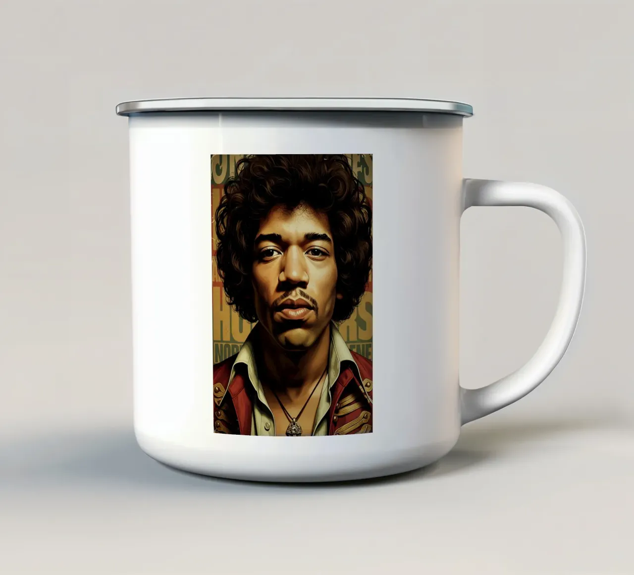 Jimi Hendrix - Vintage #2 tazza in smalto da Lembayung art