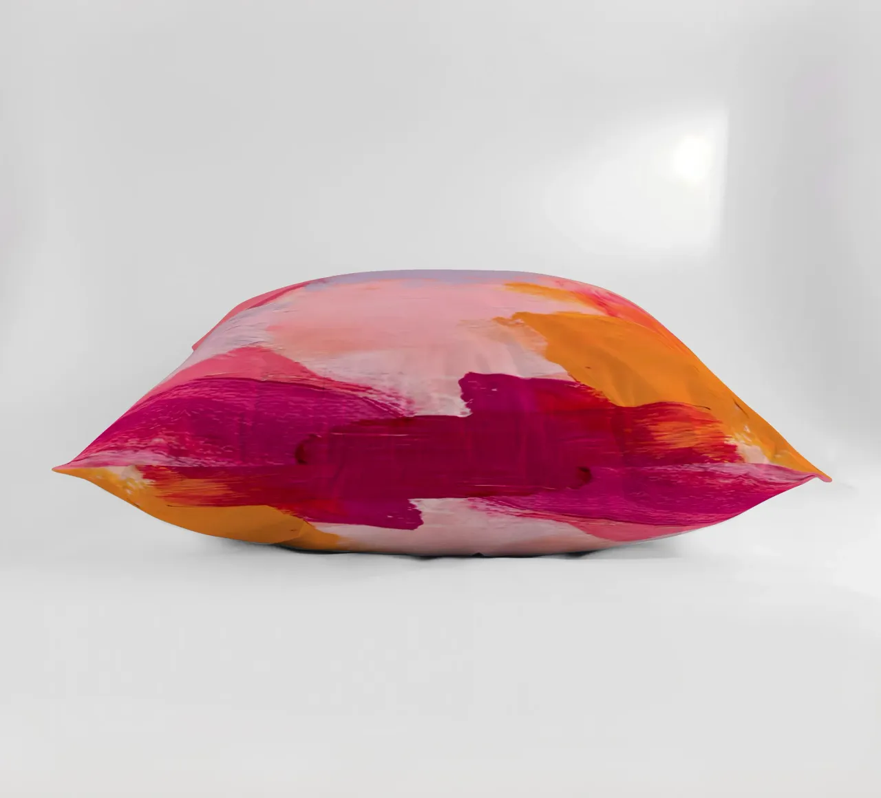 Pink and Orange Abstract cuscino da Gypsy Galleria