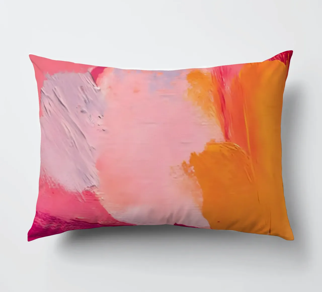 Pink and Orange Abstract cuscino da Gypsy Galleria