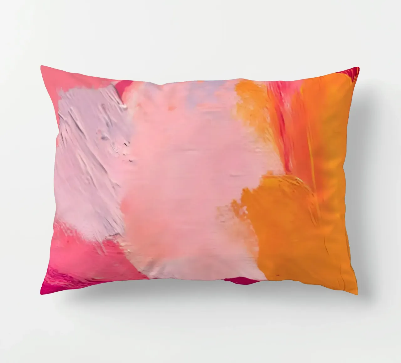 Pink and Orange Abstract cuscino da Gypsy Galleria