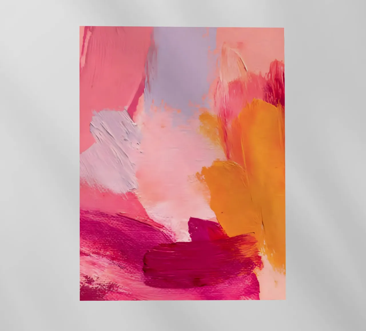 Pink and Orange Abstract pellicola backlit da Gypsy Galleria