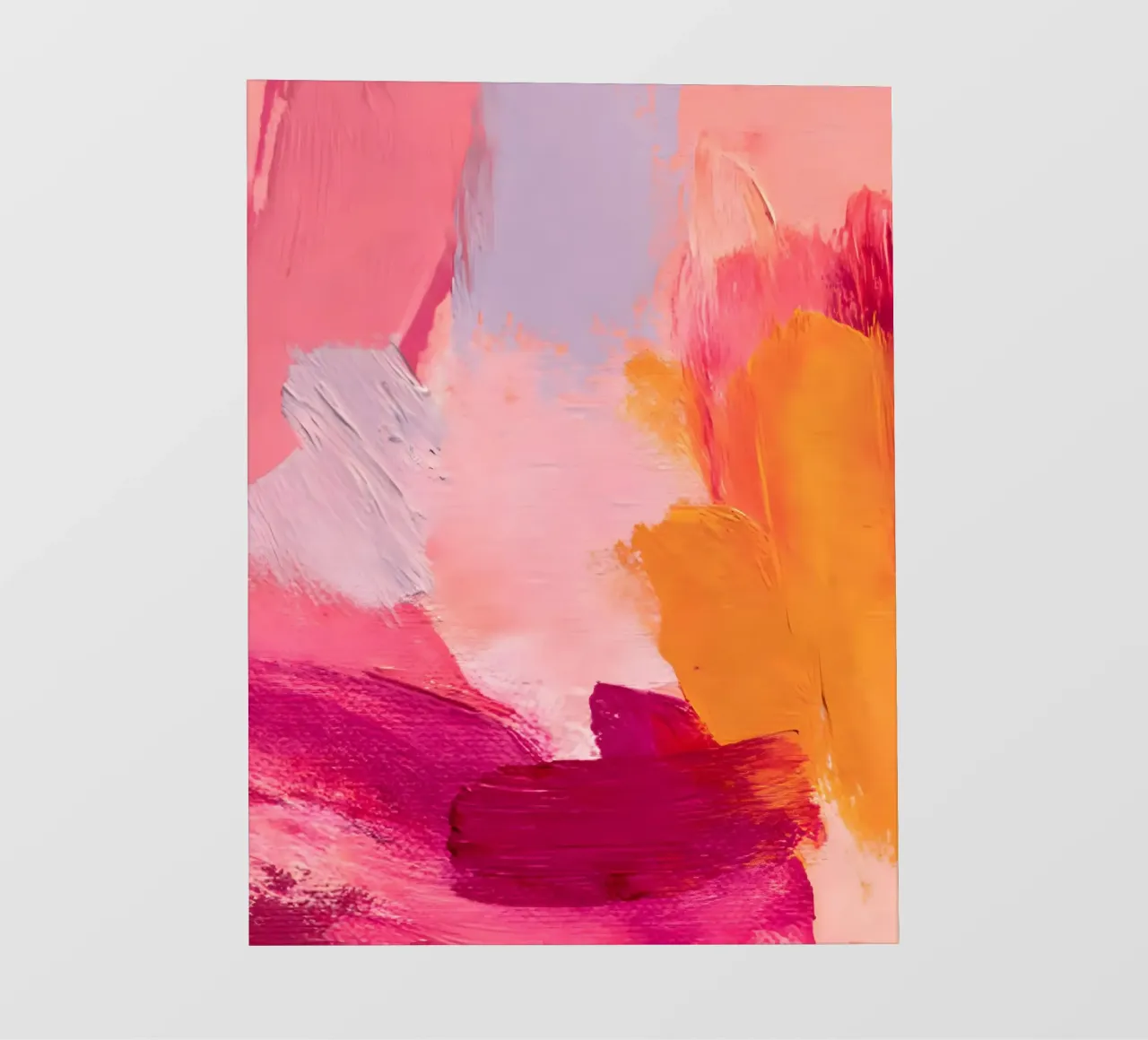 Pink and Orange Abstract pellicola backlit da Gypsy Galleria