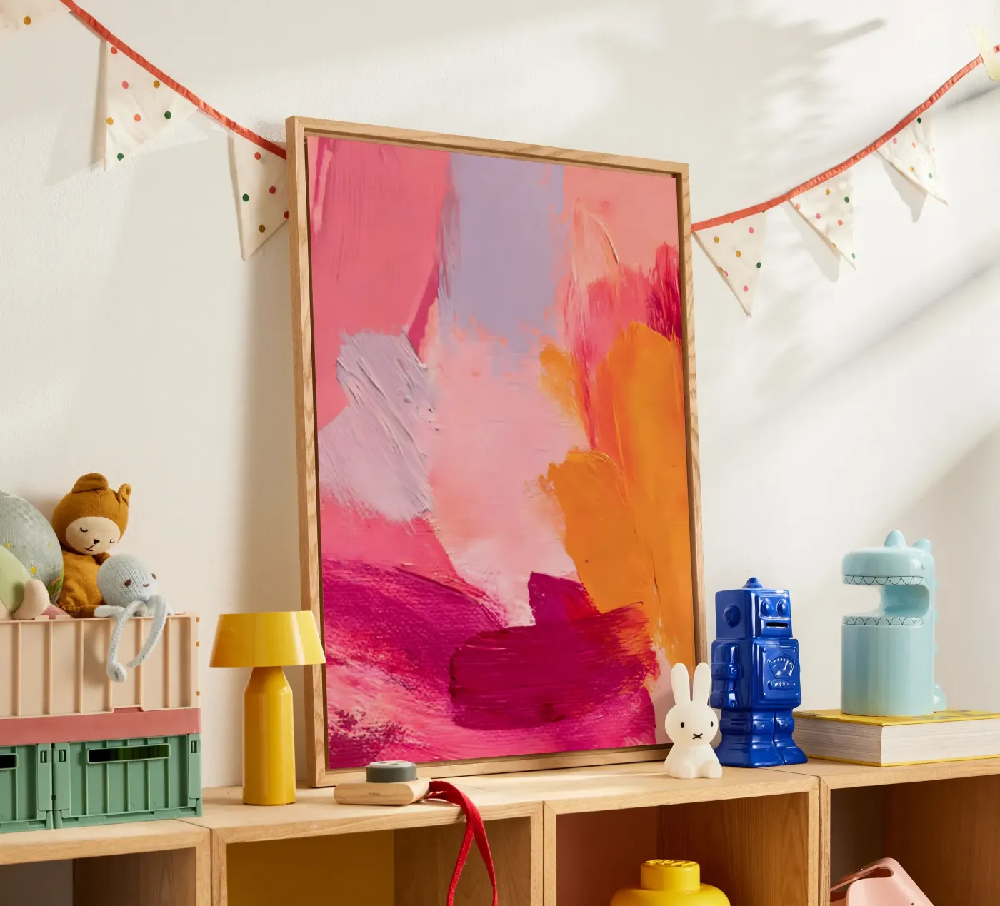 Pink and Orange Abstract plexiglass da Gypsy Galleria