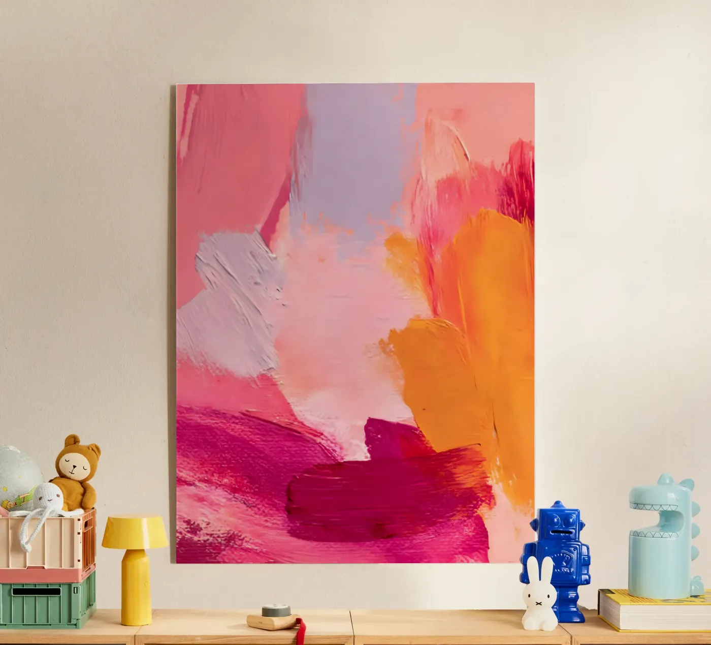 Pink and Orange Abstract plexiglass da Gypsy Galleria