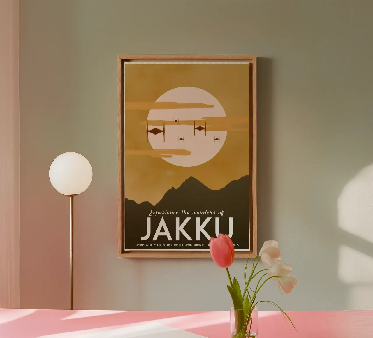 Experience The Wonders Of Jakku tela con Cornice a cassetta da Robert Hoff