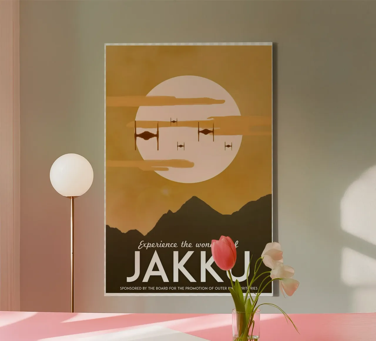 Experience The Wonders Of Jakku tela con Cornice a cassetta da Robert Hoff