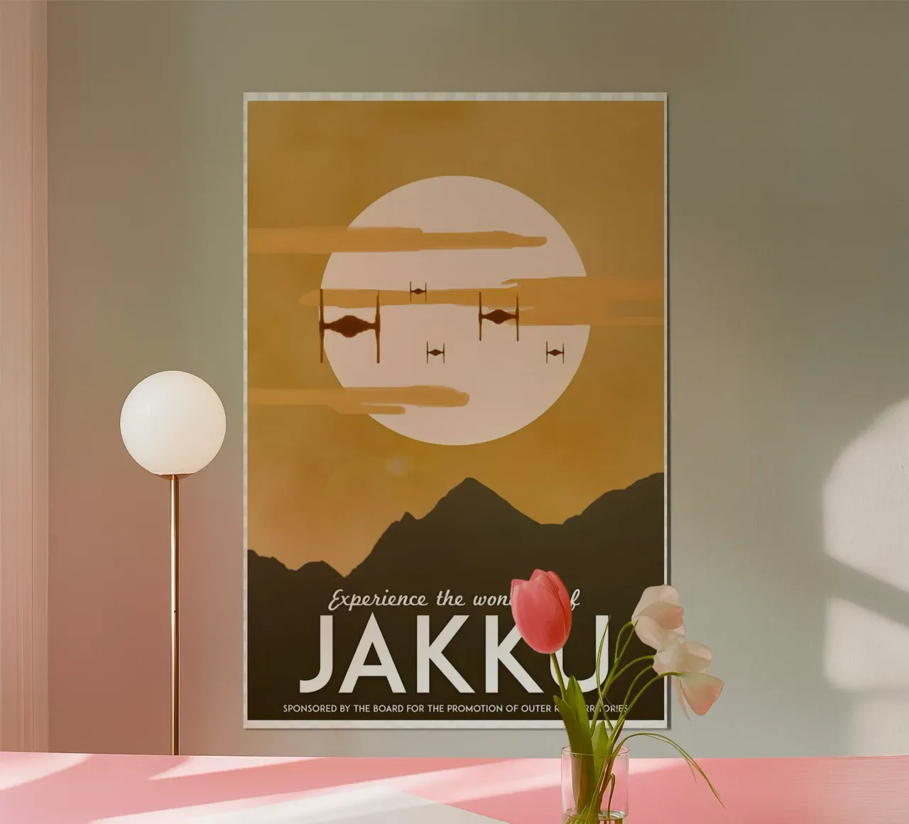 Experience The Wonders Of Jakku poster with plastic frame by Robert Hoff