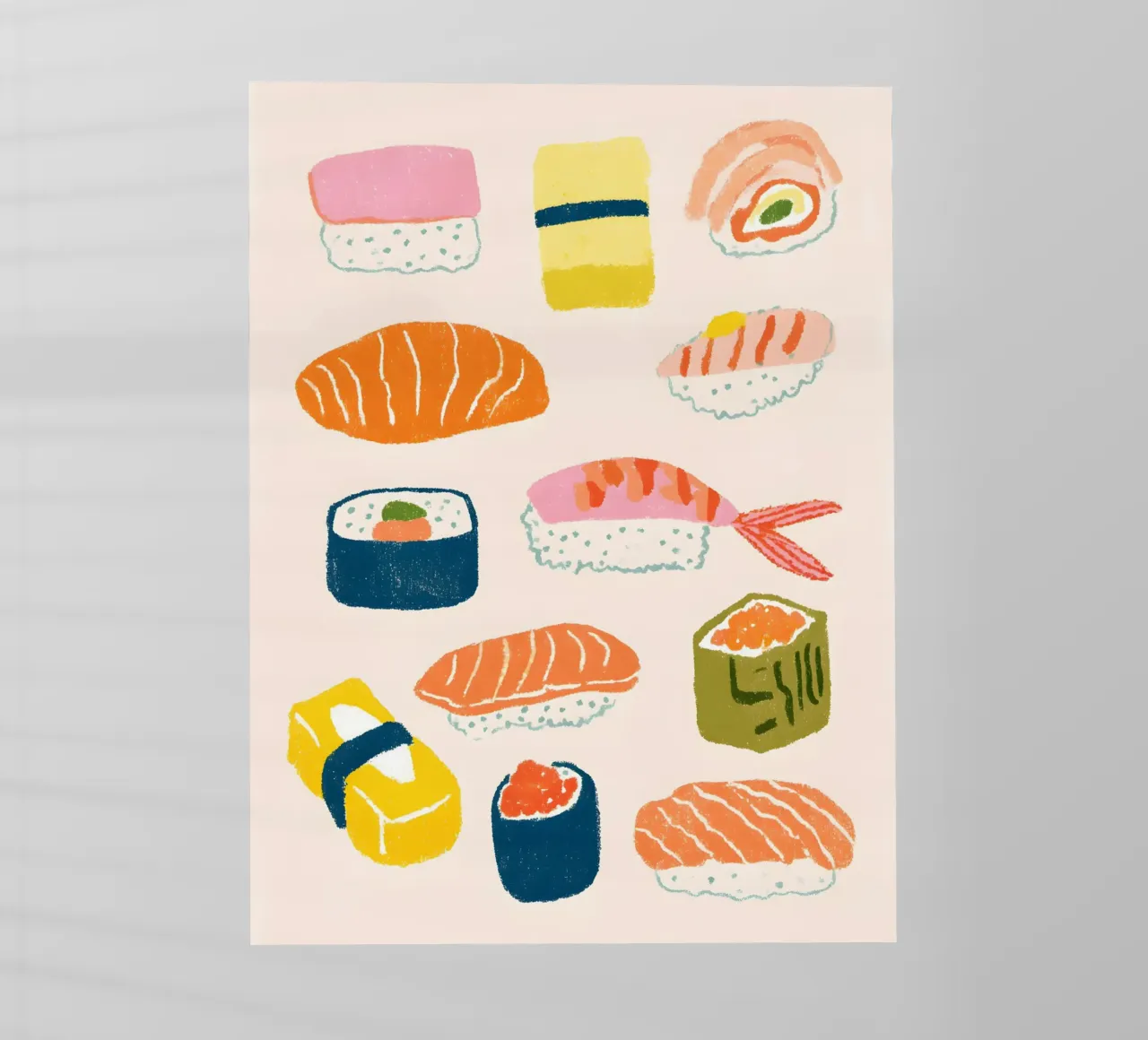 The Sushi Collection pellicola backlit da Gypsy Galleria