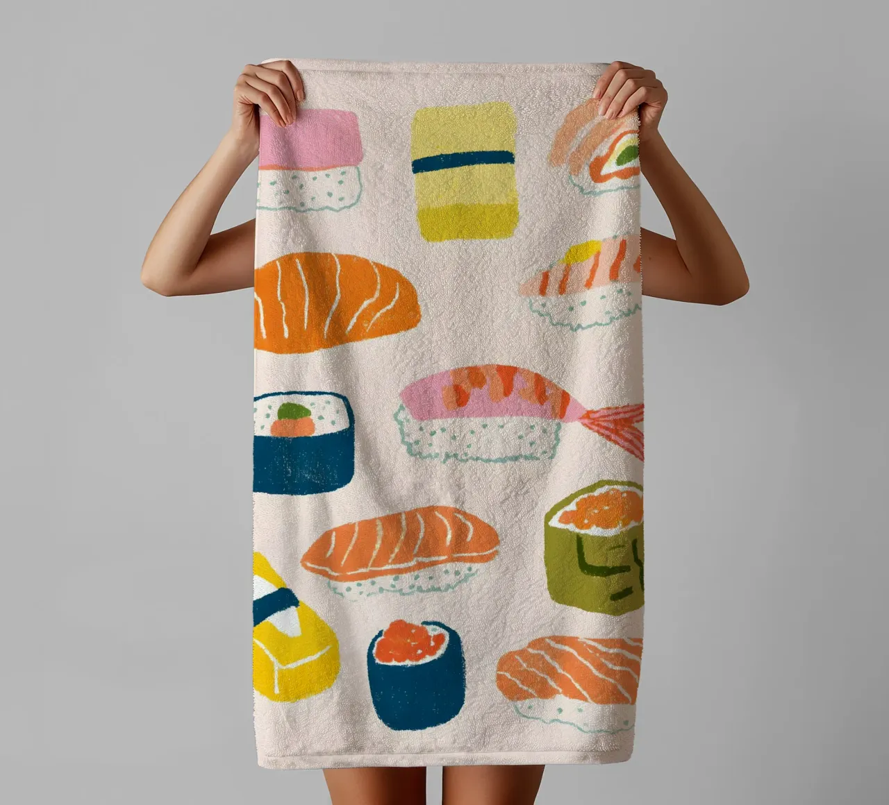 The Sushi Collection towel by Gypsy Galleria