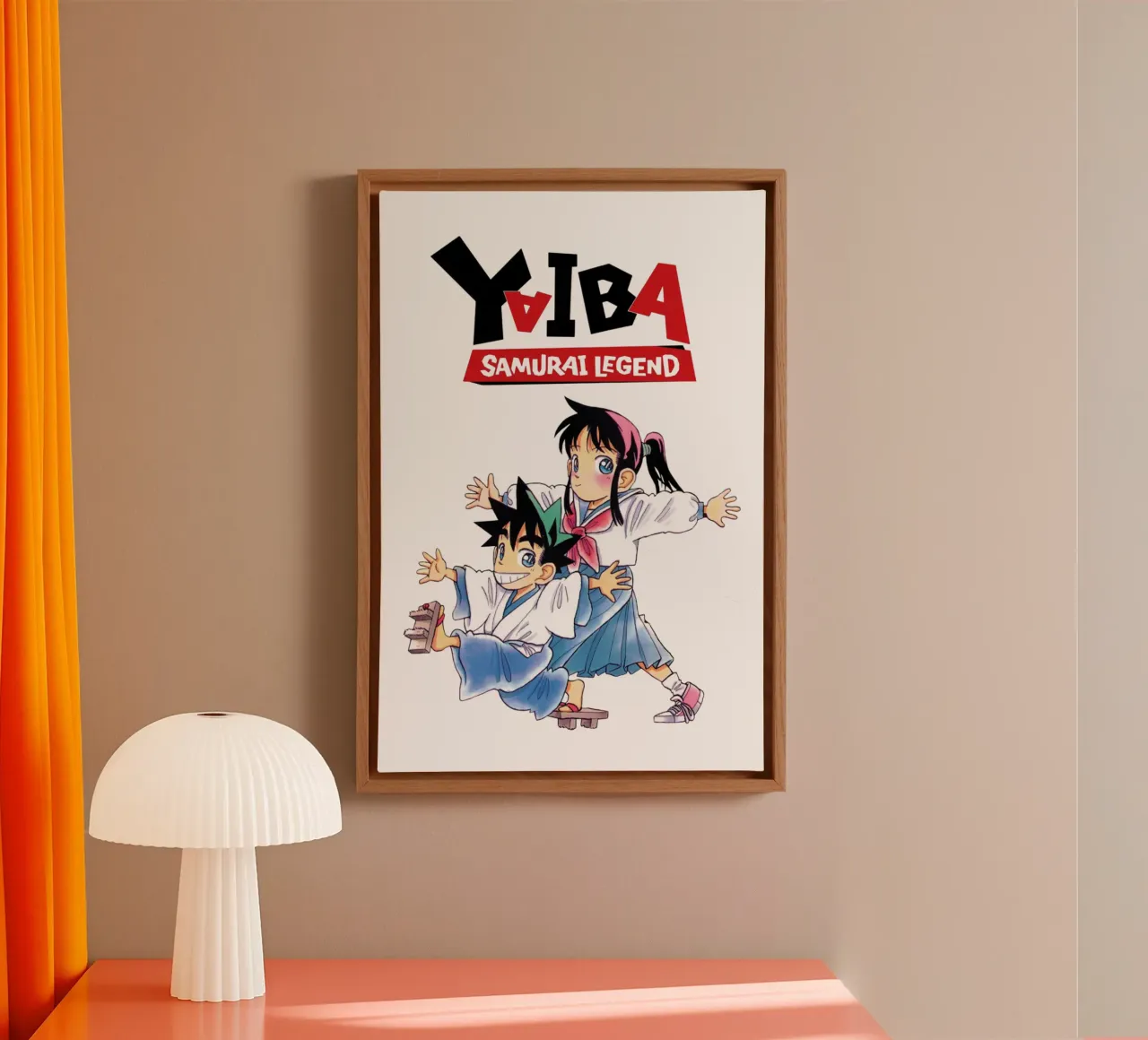 Duo Migliori Amici - Yaiba Kurogane tela con Cornice a cassetta da https://www.juniqe.com/uk/shop/Henndraws