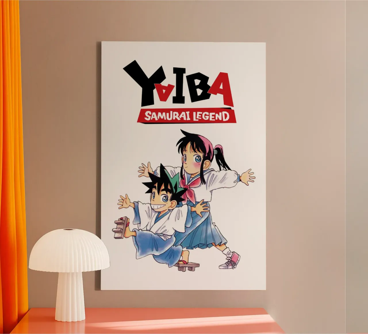 Duo Migliori Amici - Yaiba Kurogane tela con Cornice a cassetta da https://www.juniqe.com/uk/shop/Henndraws