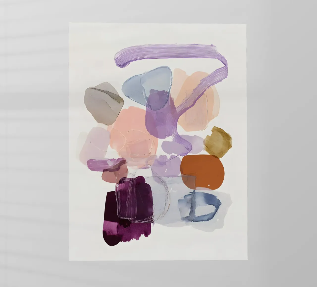 Elegant Purple Forms pellicola backlit da Gypsy Galleria