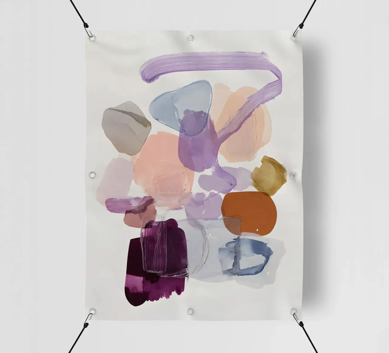 Elegant Purple Forms telo in pvc da Gypsy Galleria