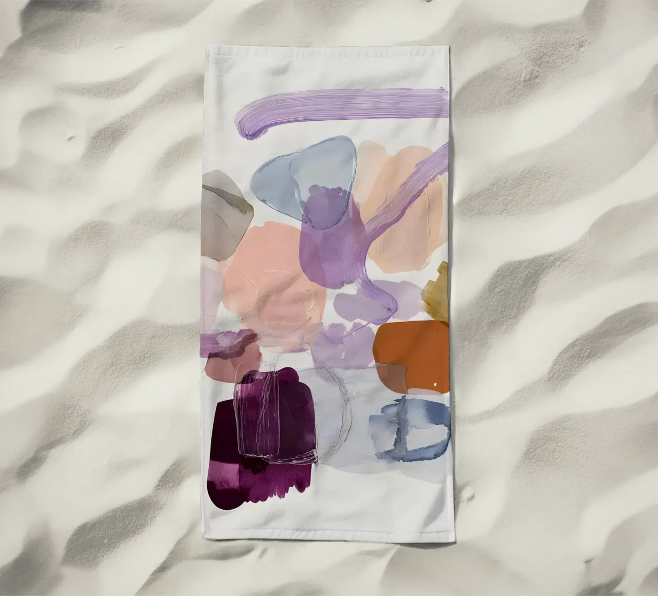 Elegant Purple Forms telo mare da Gypsy Galleria